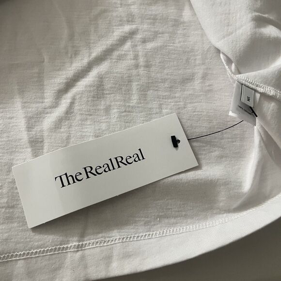 St. John Pre Fall 2022 White Short Sleeve T Shirt Dress 100% Cotton Medium/Large - Picture 7 of 9